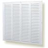 Nordborn 40x50cm Griglia di ventilazione in metallo con rete anti-insetti, ventilazione, aerazione (40x50cm, Bianco)