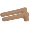 QUARKZMAN 2pz Copri in Silicone Maniglia Porta, Copertura in Silicone per Pomello Anti-Statico Protezione per Maniglia Porta Anti-Collisione per Maniglia Piana, Marrone