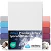 etérea Himmlische Qualität etérea Premium Jersey lenzuolo con angoli 140x200-160x200 cm Bianco Epaisseur 15-25 cm - 100% Cotone - Oekotex materasso Letto copripiumino - lenzuola 140x200cm - 160x200cm White