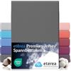 etérea Himmlische Qualität etérea Premium Jersey lenzuolo con angoli 140x200-160x200 cm Antracite Epaisseur 15-25 cm - 100% Cotone - Oekotex materasso Letto copripiumino - lenzuola 140x200cm - 160x200cm Grigio