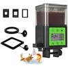 Lychee - Erogatore automatico di cibo per pesci ricaricabile USB 320 ml grande capacità con schermo LCD resistente all'umidità con timer elettrico