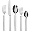 Alessi 4180S5 Dry Servizio di Posate in Acciaio Inossidabile 18/10 Lucido con Manico Satinato