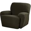 Zenna Home MAYTEX Zenna Home Pixel - Copertura per Poltrona reclinabile, Ultra Morbida, Elasticizzata, 4 Pezzi, con Tasca Laterale, Tessuto, Dusty Olive, Recliner