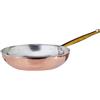Baldassare Agnelli Pentole Agnelli Linea Rame Padella Saltare con Manico in Rame Liscio, Marrone, 28 cm
