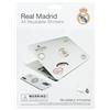 Grupo Erik Kit adesivi stickers Real Madrid, 44 stickers, riutilizzabili e resistenti all'acqua, ideale come adesivi computer, smartphone, tablet, console