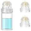 Qixuer 1 set di 1 siringa per microneedling HN20, flacone da 5 ml e 3 testine di ricambio a 20 pin, lunghezza ago 0,5 mm per trattamento anti-invecchiamento