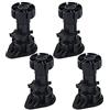 JIAJUTUI001 Piedini for Mobili in Plastica nera Regolabili for Mobili da Cucina Regolabili Sotto le Gambe Mobili in Estensori for Gambe Confezione da 4 (Size:10cm/3.9in)