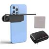 soluk Mirror Effect Lens - Capture Stunning Reflections Instantly,Smartphone Camera Mirror Reflection Clip Kit,Adjustable HD Glass Smartphone Photography Flip Mirror for Travel Photography (1Pc Black)