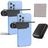 soluk Mirror Effect Lens - Capture Stunning Reflections Instantly,Smartphone Camera Mirror Reflection Clip Kit,Adjustable HD Glass Smartphone Photography Flip Mirror for Travel Photography (2Pcs Black)
