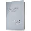 blomus -VELIO- Cassetta portachiavi/lavagna magnetica in grigio trendy, lavorazione di alta qualità, 14 ganci chiave, chiusura magnetica, cassetta portachiavi moderna (D/L/A 5 x 30 x 40 cm, grigio, 65368)