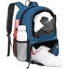 YOREPEK Sacca Zaino Calcio, Zaino Palestra Uomo Donna con Portascarpe, Zaini Beach Volley, Resistente all'acqua Leggero Borsa Calcio Sportivo Borse per Accessori da Basket Pallavolo Tennis, Blu