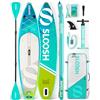 SLOOSH Tavola da Stand Up Paddle Gonfiabile, 11'6 Tavola da SUP Gonfiabile con Accessori Premium, Ponte in EVA Antiscivolo, Borsa Ultra-Leggera, Pompa, Rapids SUP per Giovani e Adulti, Ondata Aqua