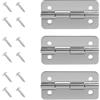 Goktvai 3 Cerniere in Acciaio Inox per Igloo Ghiacciaie, Cerniere Freezer con 12 Viti Parti di Ricambio Accessori Frigo da Campeggio per Igloo 50-165 QT