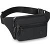 pclapora Marsupio Uomo e Donna, Marsupio Sportivo Impermeabile Grande con 4 Zip Tasche, com Cintura Regolabile, per Ciclismo, Corsa, Jogging, Viaggio, Outdoor, Allenamento