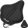 BOBILIFE Cuscino in gel spesso e largo per sella da bicicletta, con copertura impermeabile, ampia superficie confortevole per il sedile della bici, realizzato in gel di memory foam (L (27.9 cmx 25.4cm))
