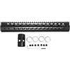 ProWildGear Alluminio 7 pollici 9 pollici 10 pollici 13,5 pollici per AR15 M4 M16 Free Float NSR Keymod Handguard Rail w scanalatura in alluminio (nero 12 pollici)