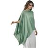 BEAUTELICATE Scialle Elegante Donna Poncho Coprispalle Chiffon Stola Cape Estivo per Sposa Damigella Cerimonia Matrimonio Abito, Bianco