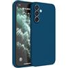HAFFAN Custodia in Silicone TPU Compatibile con Samsung Galaxy M35 5G (6.6 inches), Cover Case Protettiva per Cellulare - Blu zaffiro