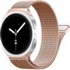 YuiYuKa Cinturino Milanesi Magnetico per Cinturini Samsung Galaxy Watch 8 40mm 44mm/8 Classic 46mm Uomo Donna,Milanese Loop Acciaio Inossidabile Maglia Metallo Bracciale per Samsung Watch 8/8 Classic Band