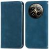 Cracedily Cover per Realme 12 Pro/Pro Plus Case, Custodia Cover Pelle Premium Portafoglio con Porta Carte Magnetica Supporto Protezione Flip Case Custodia per Realme 12 Pro, Blu-verde