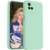 ZXLZKQ Custodia + Vetro Temperato Film per Vivo Y21s (6.51 Pollice), Nero Morbida Silicone Cover Antiurto TPU Protettiva Case e HD Glass Pellicola Protettiva - WMA27