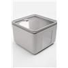 BLIMPLUS - Contenitore Quadro XS Silk Peek Box 0.5L - Mini Porta Alimenti Salva Freschezza Impilabile Microonde Coperchio Trasparente - Made in Italy