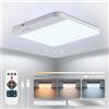 Yafido Lampade a pile con Batterie per Interni Luci con Telecomando senza Fili per Garage, 5000mAh Plafoniera LED Batteria Ricaricabile sensore Movimento USB Bagno Doccia Muro Armadio Loft Corridoio