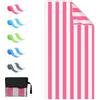 Sarsumir Telo Mare Grande 90x180cm Telo Mare Microfibra Asciugatura Rapida Asciugamano da Spiaggia per Palestra Viaggi Campeggio Sport Spa Yoga Piscina, Rosa