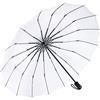 iX-brella Ombrello tascabile, 16 pezzi, con apertura manuale, bianco, 98 cm, Ombrello tascabile apribile