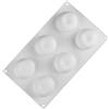 SUNSK Stampo di Natale Forma di mela Stampo in Silicone Stampi per Mousse Dolci Muffin 3D Cioccolato Candele Bonbons Stampo da Forno