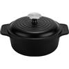 Victoria Forno Olandese, Pentola Induzione Ghisa Smaltata 20 cm, Cocotte 1,9L, Senza PTFE né PFOA, Adatta per Fuoco, Barbecue, Forno, Vetroceramica, Gas