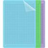 Aurobest 3 Pezzi Tappetino Taglio Autoadesivi, 12 * 8.5 Pollici Mat Cutting Accessori Ricambio, Tappetini Taglio Blu Verde Viola per Progetti Bricolage (Standardgrip, Lightgrip, Stronggrip)