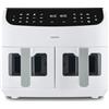 MEDION P20 XXL Friggitrice ad aria a doppia camera (8,7 L, Airfryer, 2.600 W, 10 programmi automatici, 2 cassetti, finestra visiva, Dual Cook & Sync Finish) opaco