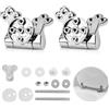 mizikuu Cerniere di Ricambio del Sedile del WC, Cerniere Copriwater toilet Seat Hinges Replacement Parts Accessori Adatto alla maggior parte delle dimensioni del sedile del water