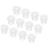 QUARKZMAN 50pz Occhielli in Gomma Diametro Montaggio 9mm ID 5mm H 11mm Guarnizioni Trasparenti Protezione Passacavi in Gomma per Cavi Tubi