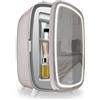 Cecotec Frigorifero Piccolo per Cosmetici 6L CoolingBeauty 6000 Mirror Rose. Mini Frigorifero con Porta con Specchio Esterno, Luce LED con 3 Intensità, Raffreddamento fino a 10ºC