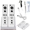 ameego 2x Ordinary Remote Controller, 2x Nunchuk Controller & 1x Charging Dock Controller Includes 2 Pcs of 2800mAh Battery Pack For Nintendo Wii & Wii U Remote - Plum Blossom D-Pad & Triangle Buttons