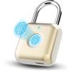 Rawrr Serratura per impronte digitali, serratura intelligente per impronte digitali IPX22, impermeabile Smart Lock, adatta per porta, valigia, zaino, palestra, bicicletta, oro