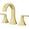 Pfister Bruxie Bathroom Sink Faucet, 8-Inch Widespread, 2-Handle, 3-Hole, Brushed Gold Finish, LF049BIEBG