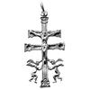 Minoplata Croce per caravan grande in argento sterling 925 da 40 mm. lunghezza un gioiello amuleto unisex, no, Argento, Non applicabile.