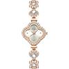 RORIOS Orologio Donne quadrifoglio Orologioes al Quarzo Bracciale in Acciaio Inossidabile con Diamanti Impermeabile Wristwatch Bianco