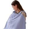 TILLYOU Telo per allattamento da viaggio, 70 x 100 cm, in mussola, per allattamento, 100% cotone, colore: blu