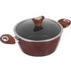 KASANOVA Kolors Casseruola da 24 cm, marrone con coperchio