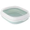 Fowybe Cat Litter Box, lettiera per gatti di grandi dimensioni, con bordo alto, lettiera per gatti e gatti con coperchio rimovibile, per gatti