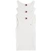 Tommy Jeans Uomo Canotte Confezione da 3 Flag Slim Fit, Bianco (Ecru), XS