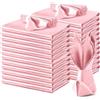 VACVELT Confezione da 24 tovaglioli di raso rosa cipria, 43 x 43 cm, eleganti tovaglioli smerlati da tavola, tovaglioli quadrati decorativi, tovaglioli di raso setoso per ristorante, banchetti e feste