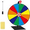 MINZHI La Ruotadella Fortuna, Ruotadella Roulette Colorata, Ruota della Fortuna Robusta, Ruotadi FortunaGirare, Viene Fornito con 1 Penna per Lavagna, Adatta per Il Gioco della Fortuna del Carnevale