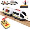 ADDLIVE Trenino Elettrico per Bambini, Treno Giocattolo per Bambini, Trenino Elettrico con Telecomando, Locomotiva Elettrica Pista Legno Collegamento Magnetico, Giochi Bambini 3 4 5 6 7 8 Anni