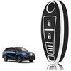 TOOMUME Cover Chiave TPU, Custodia Chiave Adatto per Suzuki Grand Vitara II SX4 S-Cross Alivio Swift Baleno Jimny Ignis Kizashi Maruti, Copri Chiavi Guscio Chiave Auto Telecomando, Tre Linee