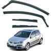 AirFlux Set di 4 deflettori d'aria compatibili con VOLKSWAGEN GOLF 5 5 porte Hatchback modelli 2004 2005 2006 2007 2008.